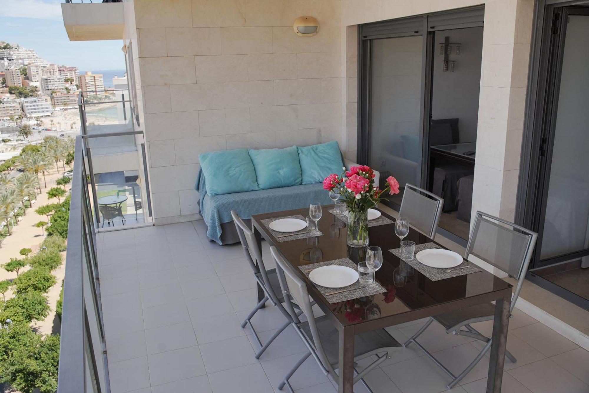 Amplio Apartamento Con Vistas A La Playa Lejlighed Benidorm Eksteriør billede